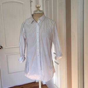 Crisp white Banana Republic Riley shirt